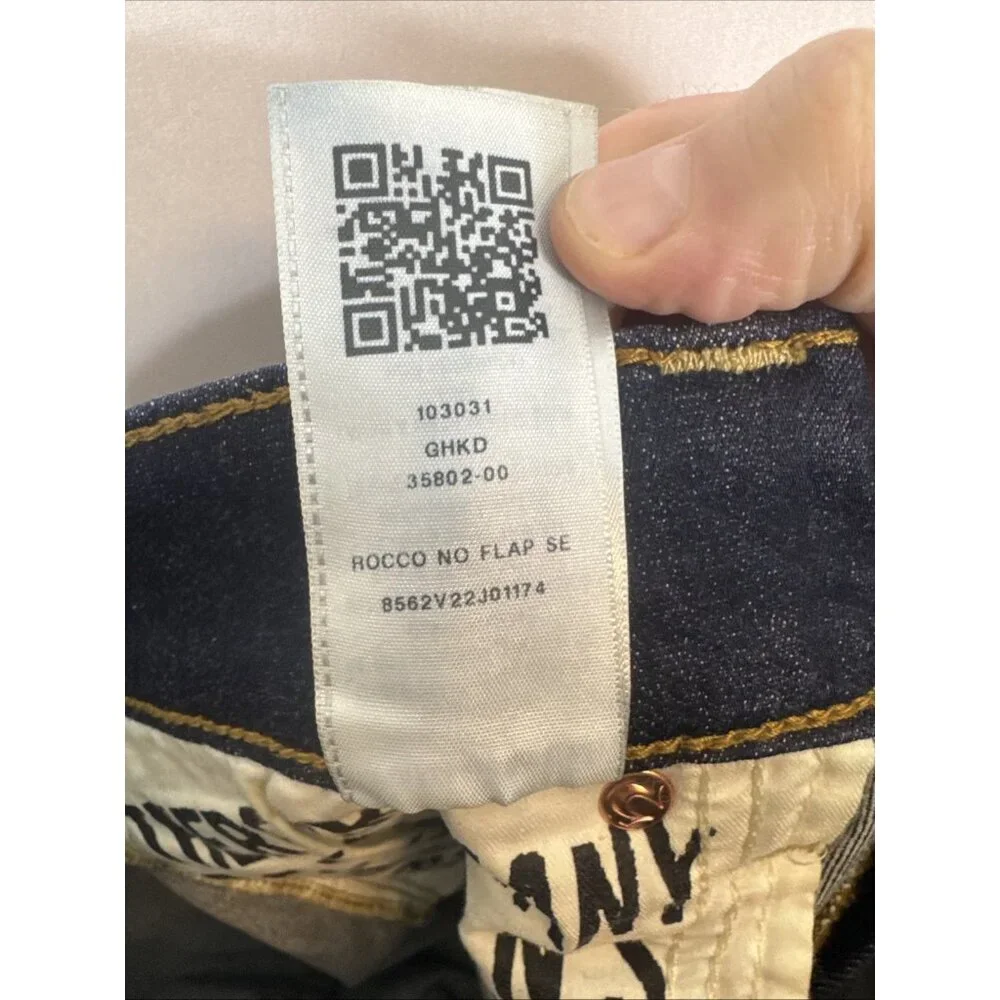 True Religion Rocco No Flap SE 31x34‎ Stretch Jeans Dark Wash